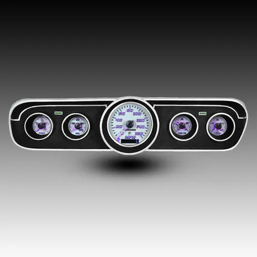 Intellitronix Led Analog Gauge Cluster Set Replacement With White Faceplate For 1965-1966 Ford Mustang 7