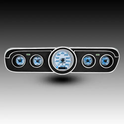 Intellitronix Led Analog Gauge Cluster Set Replacement With White Faceplate For 1965-1966 Ford Mustang 7