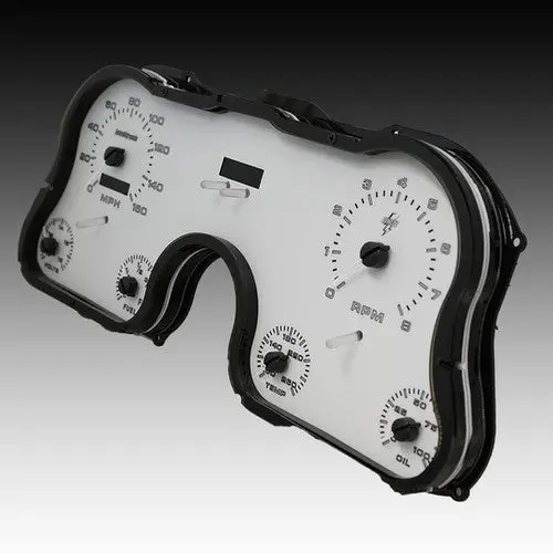 Intellitronix Led Analog Gauge Cluster Set Replacement With White Faceplate For 1967-1972 Chevrolet Truck 3