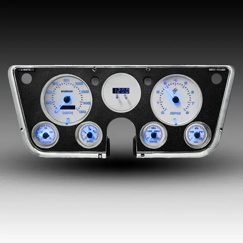 Intellitronix Led Analog Gauge Cluster Set Replacement With White Faceplate For 1967-1972 Chevrolet Truck 5