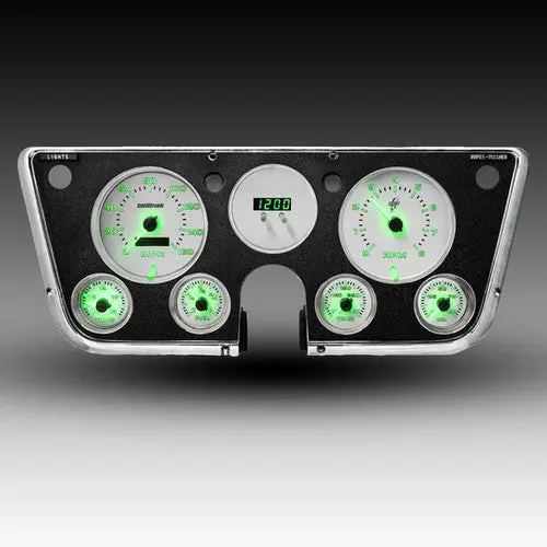 Intellitronix Led Analog Gauge Cluster Set Replacement With White Faceplate For 1967-1972 Chevrolet Truck 7