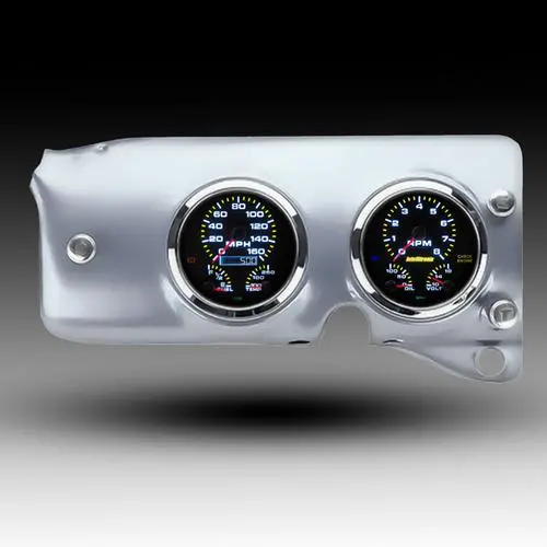 Intellitronix Led Analog Gauge Cluster Set With Black Faceplate For 1947-1953 Chevrolet Truck 1