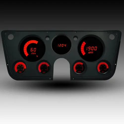 Intellitronix Led Digital Bargaph Gauge Panel With Black Faceplate For 67-72 Chevrolet Truck 4
