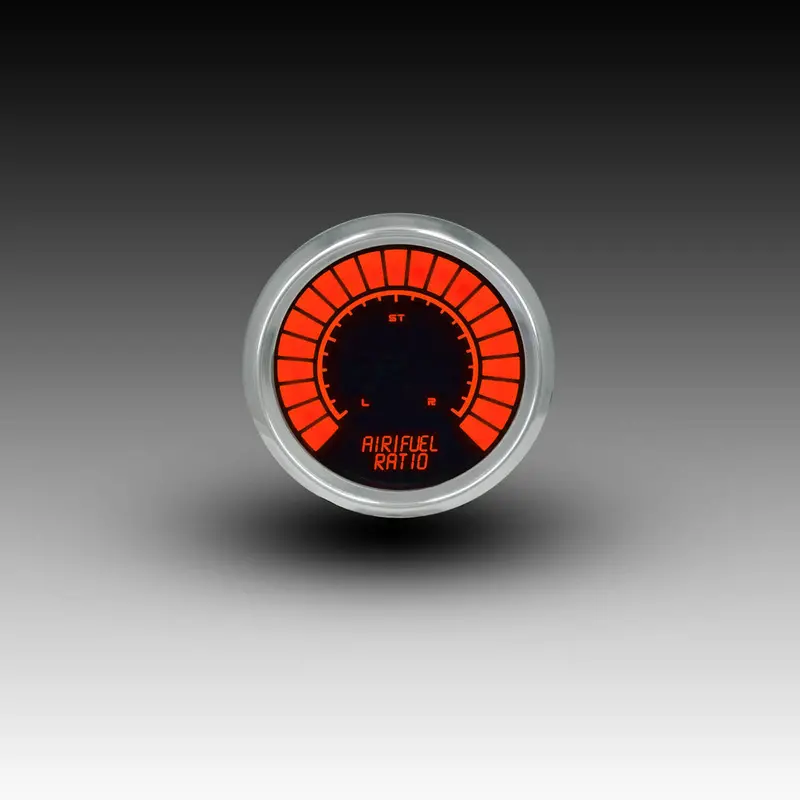 Intellitronix Led Digital Bargraph Air-Fuel Gauge - Black Faceplate With Chrome Bezel 1