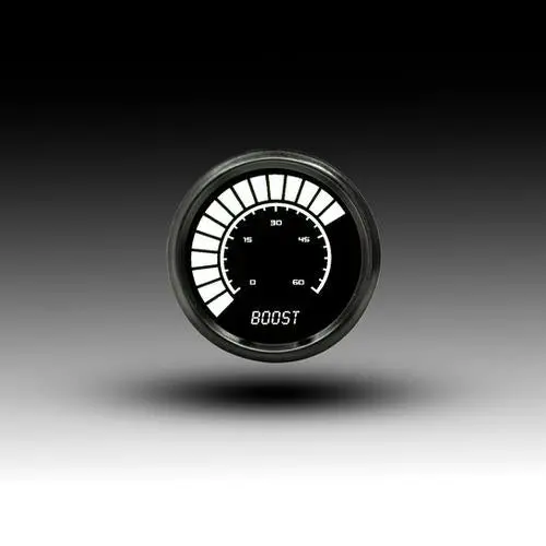 Intellitronix Led Digital Bargraph Boost Gauge - Black Faceplate With Black Bezel 3