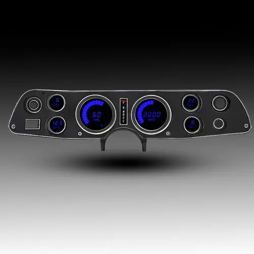 Intellitronix Led Digital Direct Fit Replacement Gauge Cluster Set With Black Faceplate For 70-81 Chevrolet Camaro 2