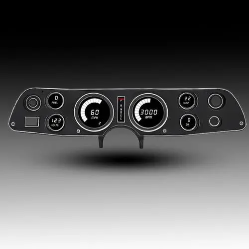 Intellitronix Led Digital Direct Fit Replacement Gauge Cluster Set With Black Faceplate For 70-81 Chevrolet Camaro 5