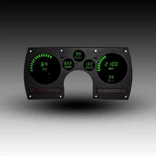 Intellitronix Led Digital Gauge Cluster Set With Black Faceplate For 1982-1990 Chevrolet Camaro 2