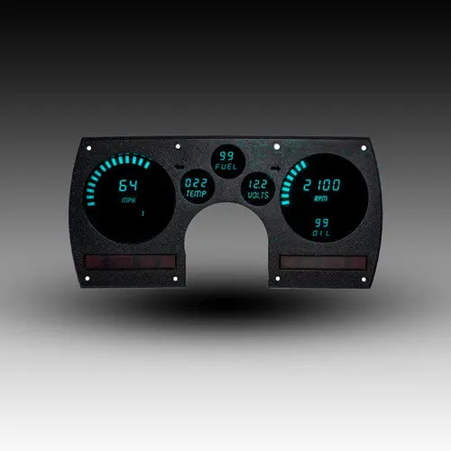 Intellitronix Led Digital Gauge Cluster Set With Black Faceplate For 1982-1990 Chevrolet Camaro 3
