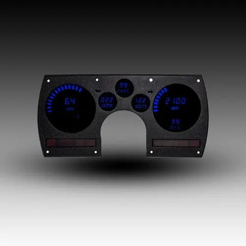 Intellitronix Led Digital Gauge Cluster Set With Black Faceplate For 1982-1990 Chevrolet Camaro 5