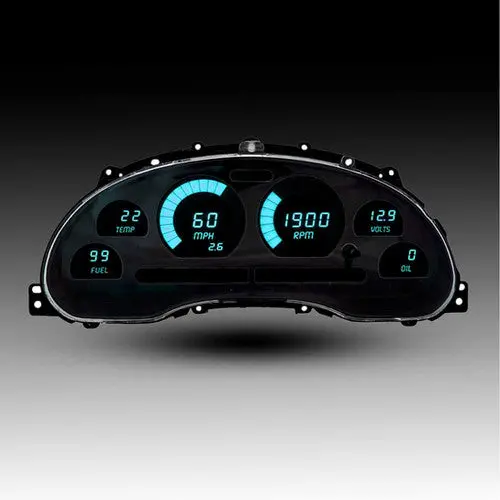 Intellitronix Led Digital Gauge Cluster Set With Black Faceplate For 1994-2004 Ford Mustang 3