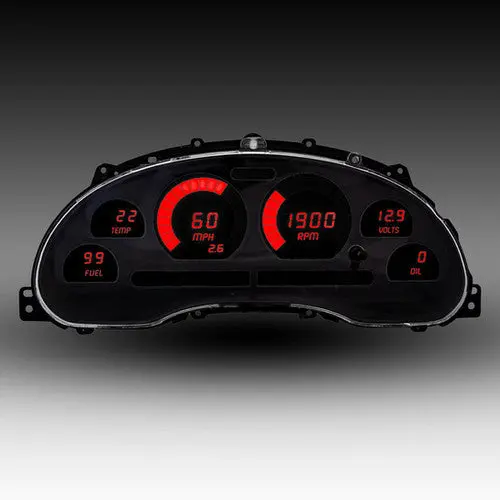 Intellitronix Led Digital Gauge Cluster Set With Black Faceplate For 1994-2004 Ford Mustang 5