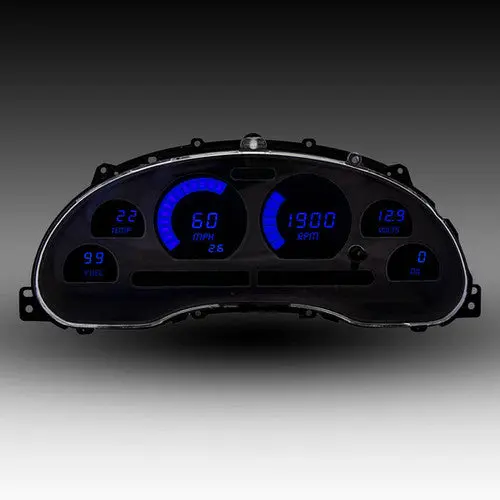 Intellitronix Led Digital Gauge Cluster Set With Black Faceplate For 1994-2004 Ford Mustang 5