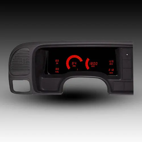 Intellitronix Led Digital Gauge Cluster Set With Black Faceplate For 1995-1999 Chevrolet Truck 5