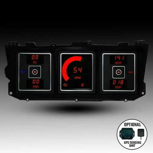 Intellitronix Led Digital Gauge Cluster Set With Black Faceplate For 73-79/78-79 Ford Bronco 5
