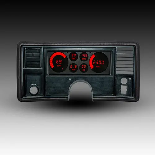 Intellitronix Led Digital Gauge Cluster Set With Black Faceplate For 78-88 Chevrolet El Camino / Monte Carlo 5