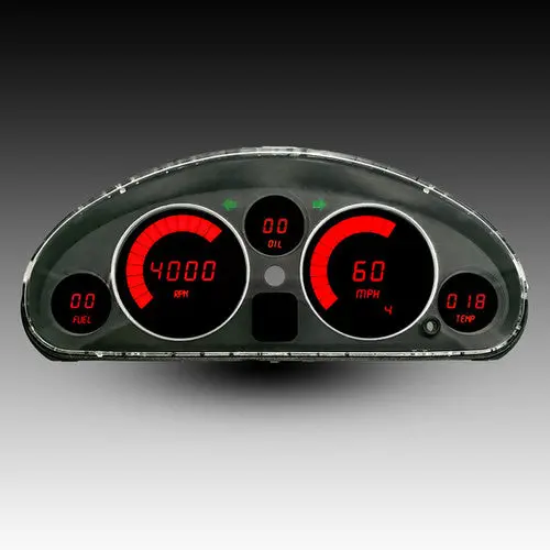 Intellitronix Led Digital Gauge Cluster Set With Black Faceplate For 90-98 Mazda Miata 5