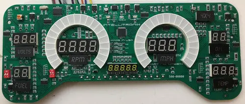Intellitronix Led Digital Gauge Cluster Set With Black Faceplate For 97-2006 Jeep Tj 2