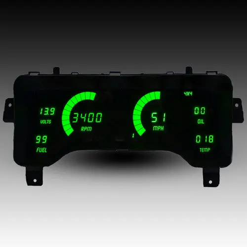 Intellitronix Led Digital Gauge Cluster Set With Black Faceplate For 97-2006 Jeep Tj 2