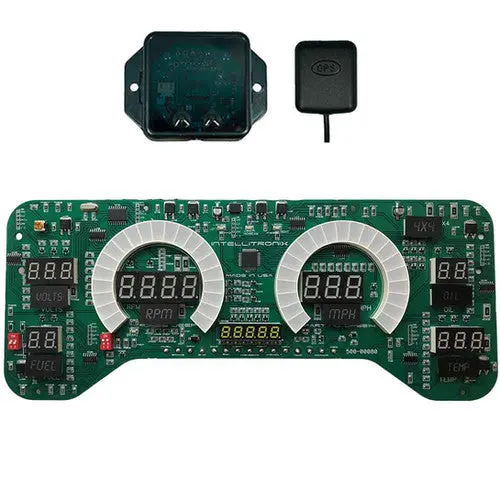 Intellitronix Led Digital Gauge Cluster Set With Black Faceplate For 97-2006 Jeep Tj 3