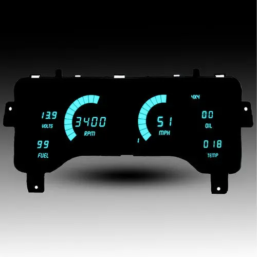 Intellitronix Led Digital Gauge Cluster Set With Black Faceplate For 97-2006 Jeep Tj 3