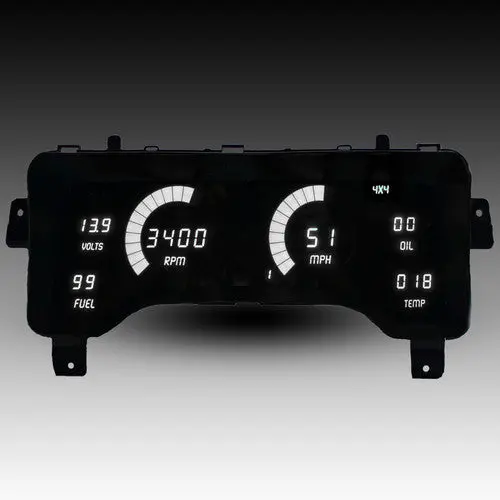 Intellitronix Led Digital Gauge Cluster Set With Black Faceplate For 97-2006 Jeep Tj 4