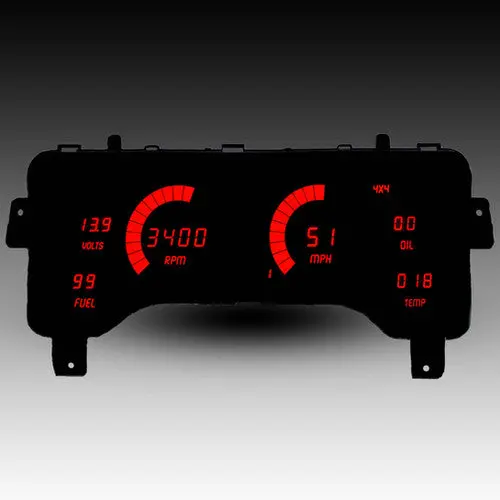 Intellitronix Led Digital Gauge Cluster Set With Black Faceplate For 97-2006 Jeep Tj 5