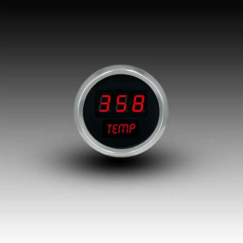 Intellitronix Led Digital Oil Temperature Gauge - Black Faceplate With Chrome Bezel 4