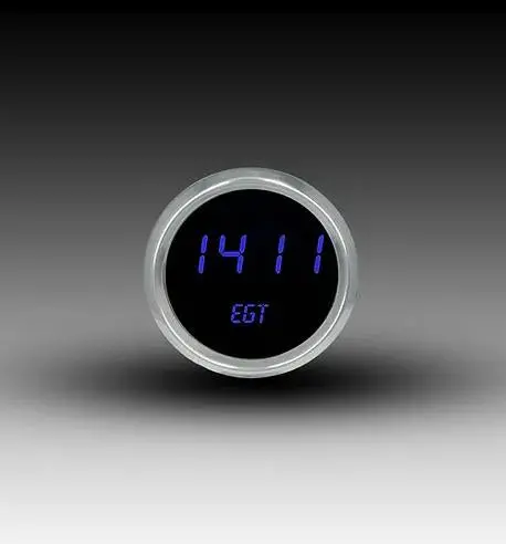 Intellitronix Led Digital Pyrometer/Egt 2 5/8" Gauge - Black Faceplate With Black Bezel 1