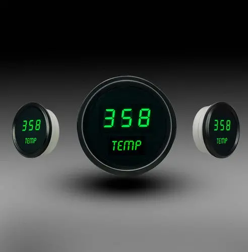 Intellitronix Led Digital Water Temperature Gauge - Black Faceplate With Black Bezel 2