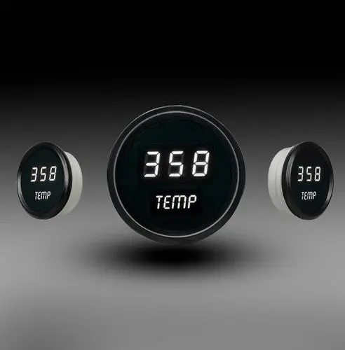 Intellitronix Led Digital Water Temperature Gauge - Black Faceplate With Black Bezel 3