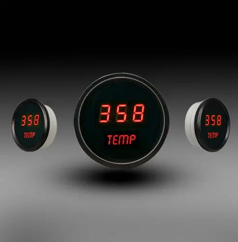 Intellitronix Led Digital Water Temperature Gauge - Black Faceplate With Black Bezel 4
