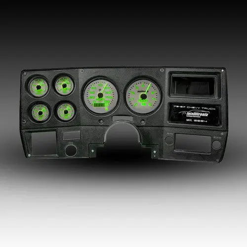 Intellitronix Orange Led Analog Gauge Cluster Set Replacement With White Faceplate For 1973-1987 Chevrolet Truck 6
