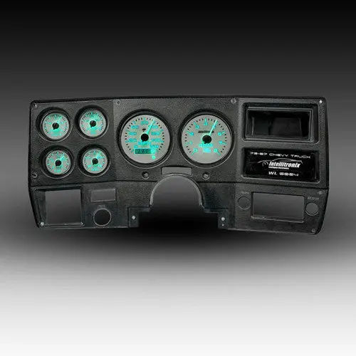 Intellitronix Orange Led Analog Gauge Cluster Set Replacement With White Faceplate For 1973-1987 Chevrolet Truck 7