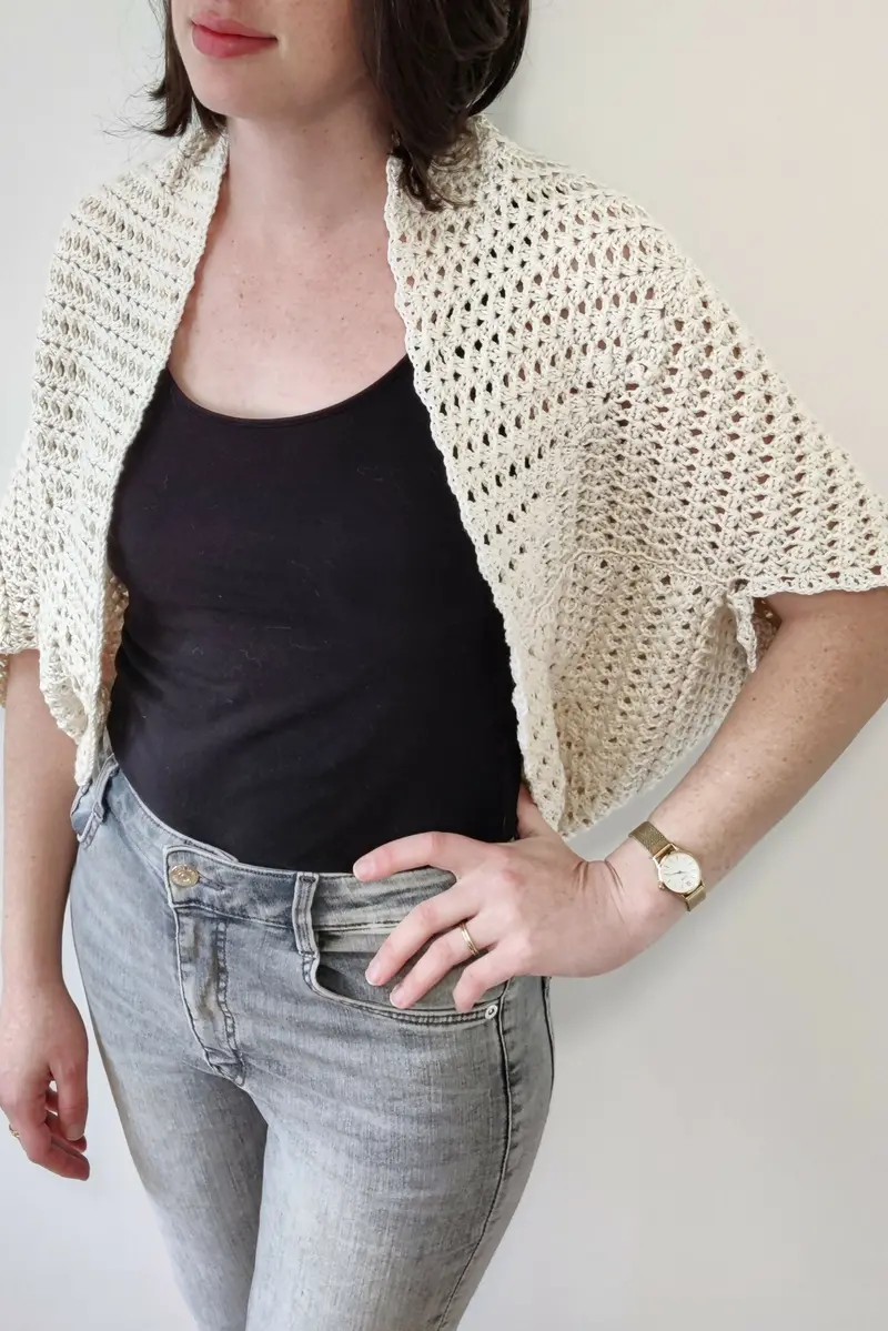 Iris Cocoon Shrug (Crochet) 1