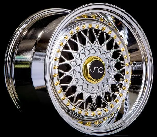 Jnc 004S Chrome W/ Gold Rivets 1
