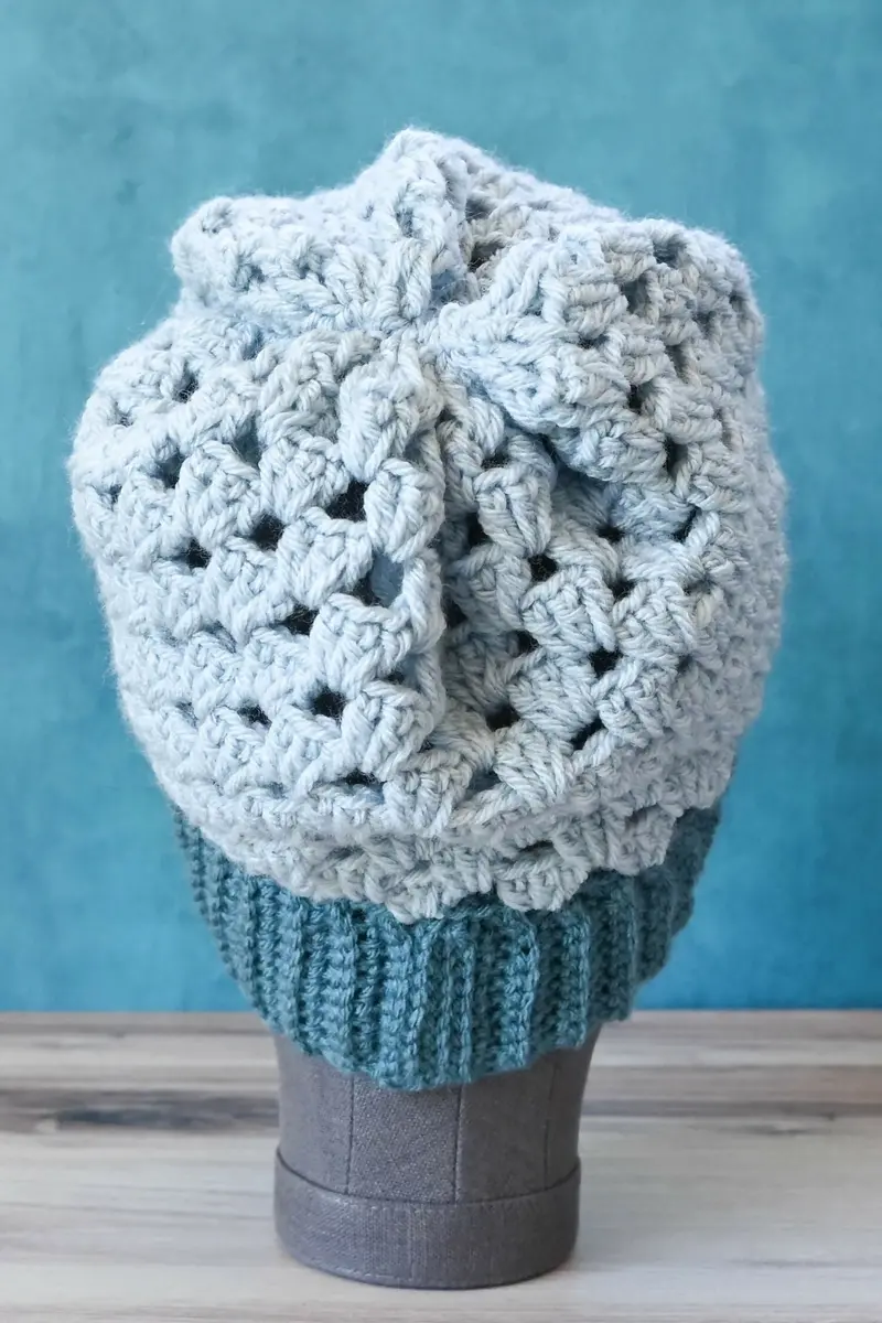 Julietta Bottom-Up Granny Stitch Slouch (Crochet) 2