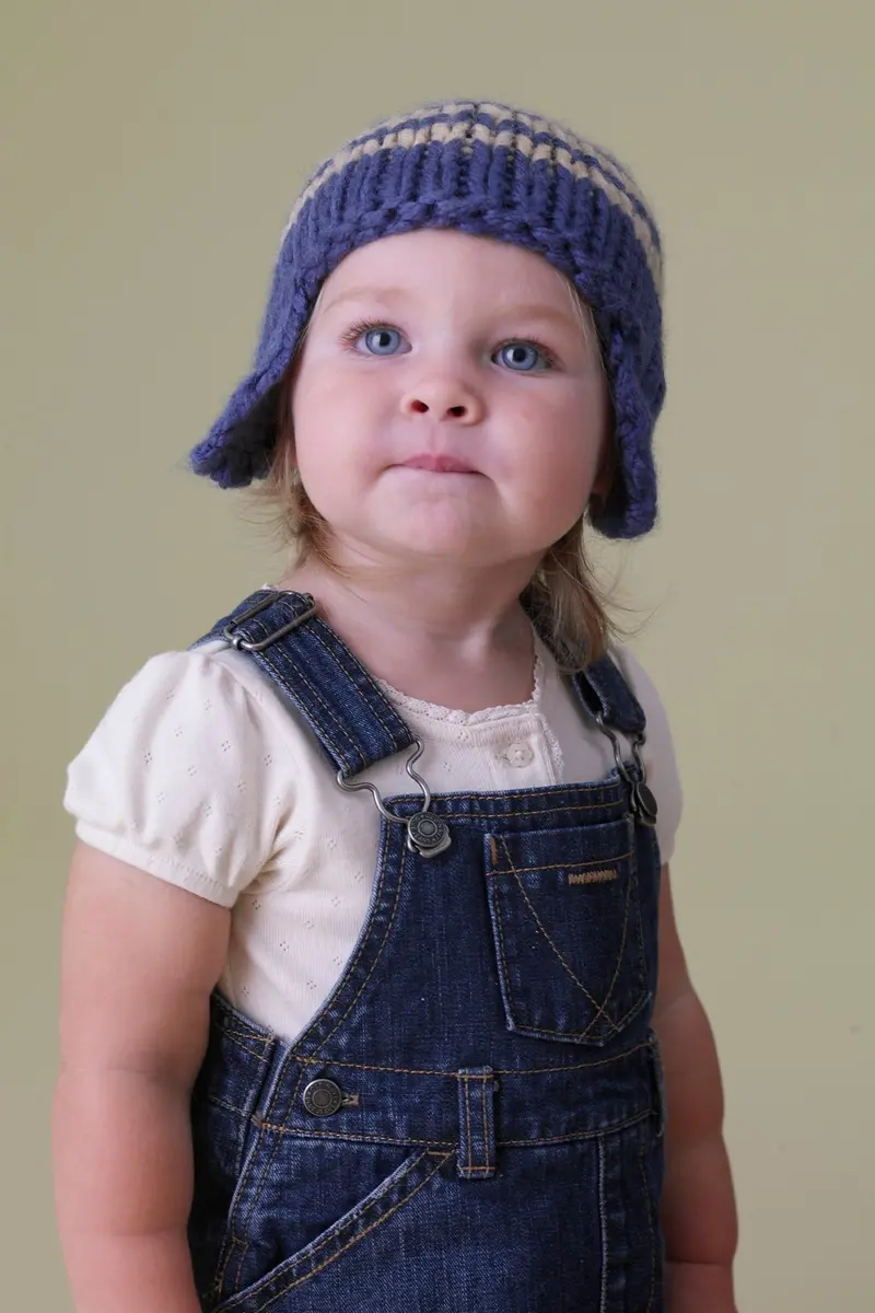 Kids Helmet Hat Pattern (Knit) 1