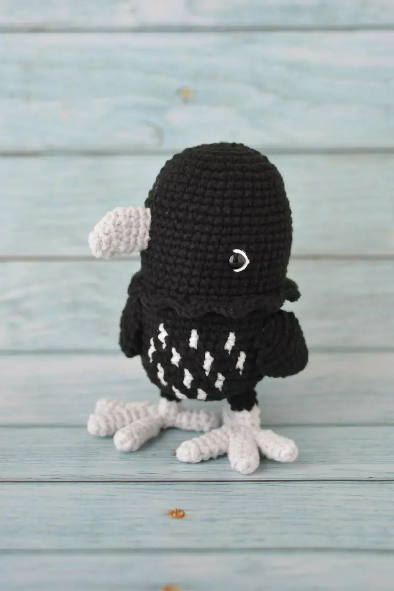 Kieran The Raven (Crochet) 1