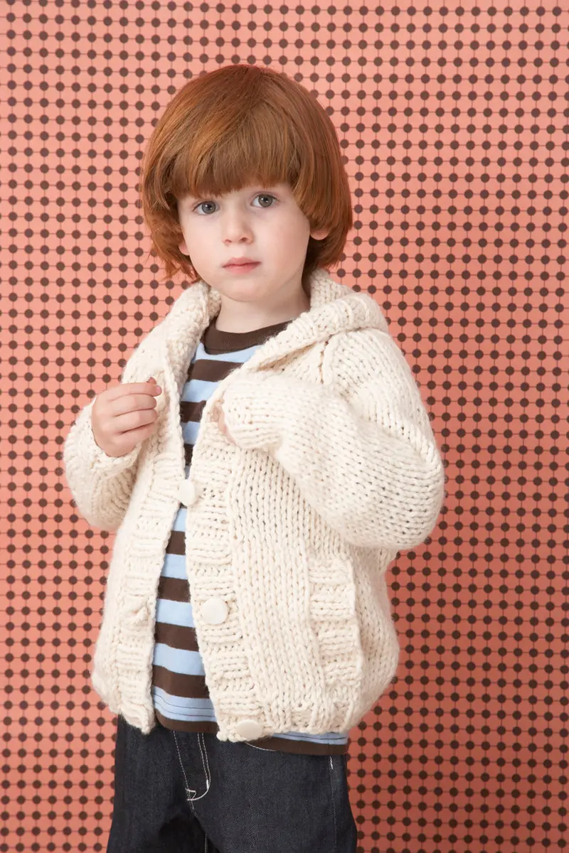 Knit Child's Raglan Cardigan Pattern (Knit) - Version 1 1