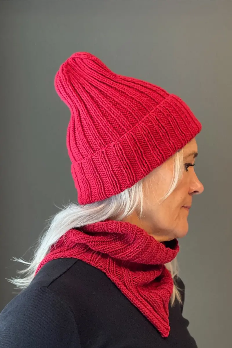 Knit Kit - 2X2 Ribbed Hat & Neck Warmer 1