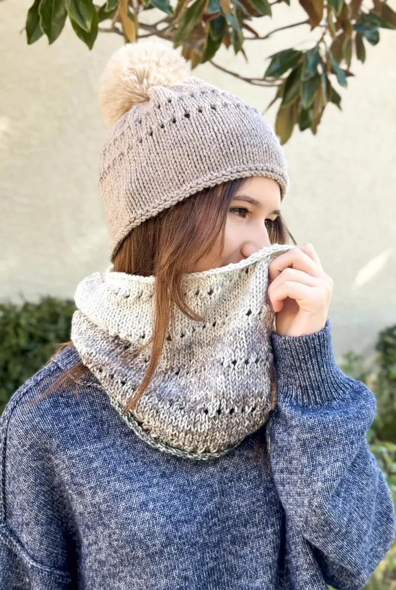 Knit Kit - Aire Cowl & Hat 1