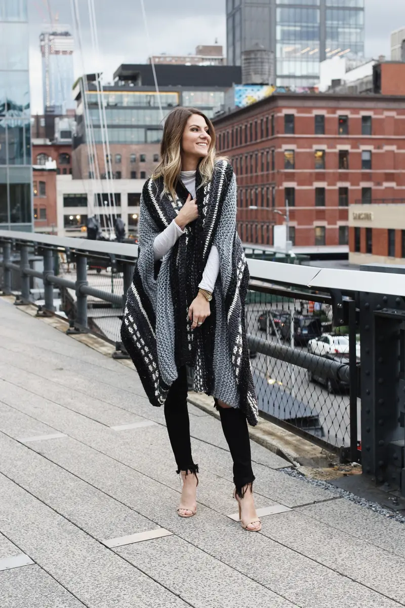 Knit Kit - Alphabet City Cape Scarf 1