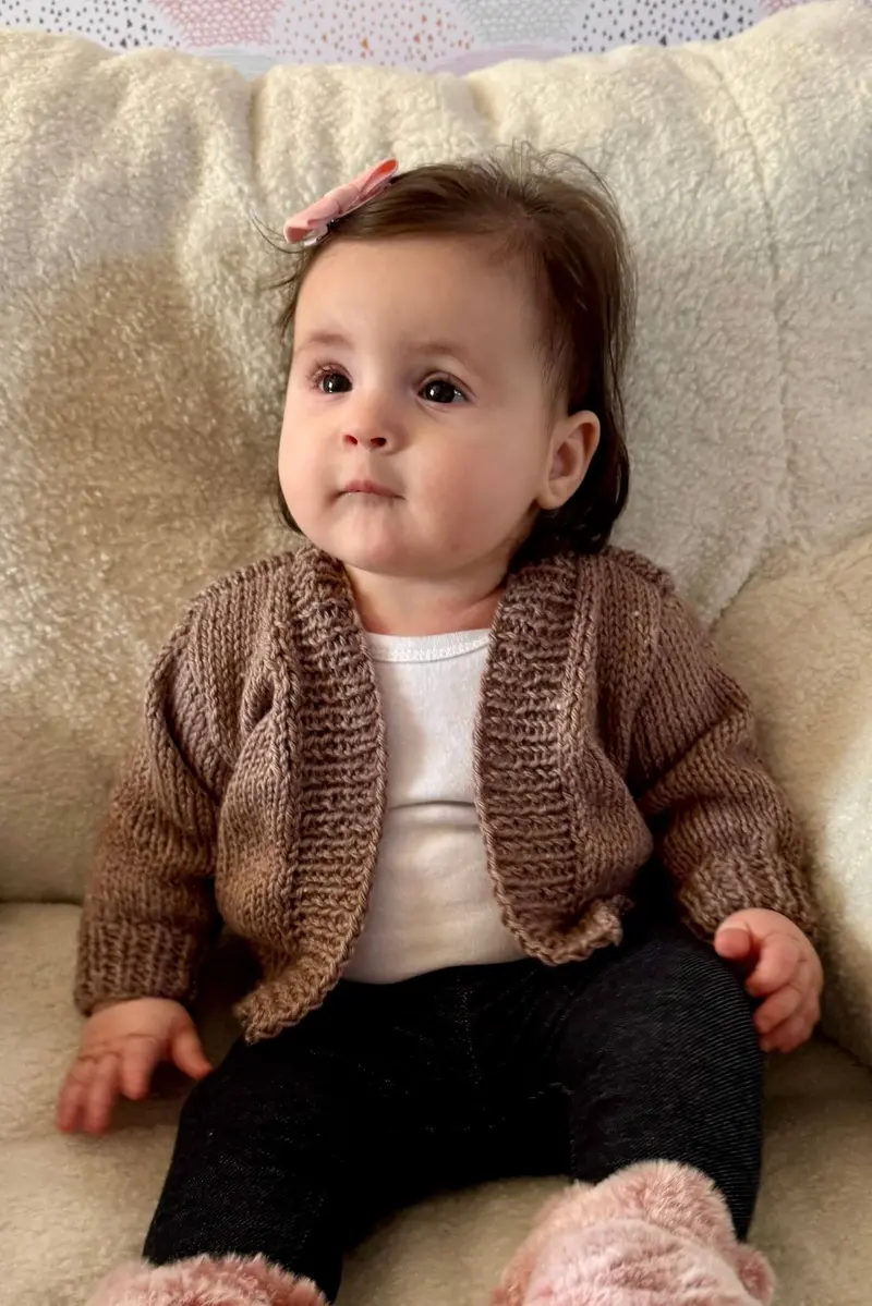 Knit Kit - Amity Baby Cardigan 1