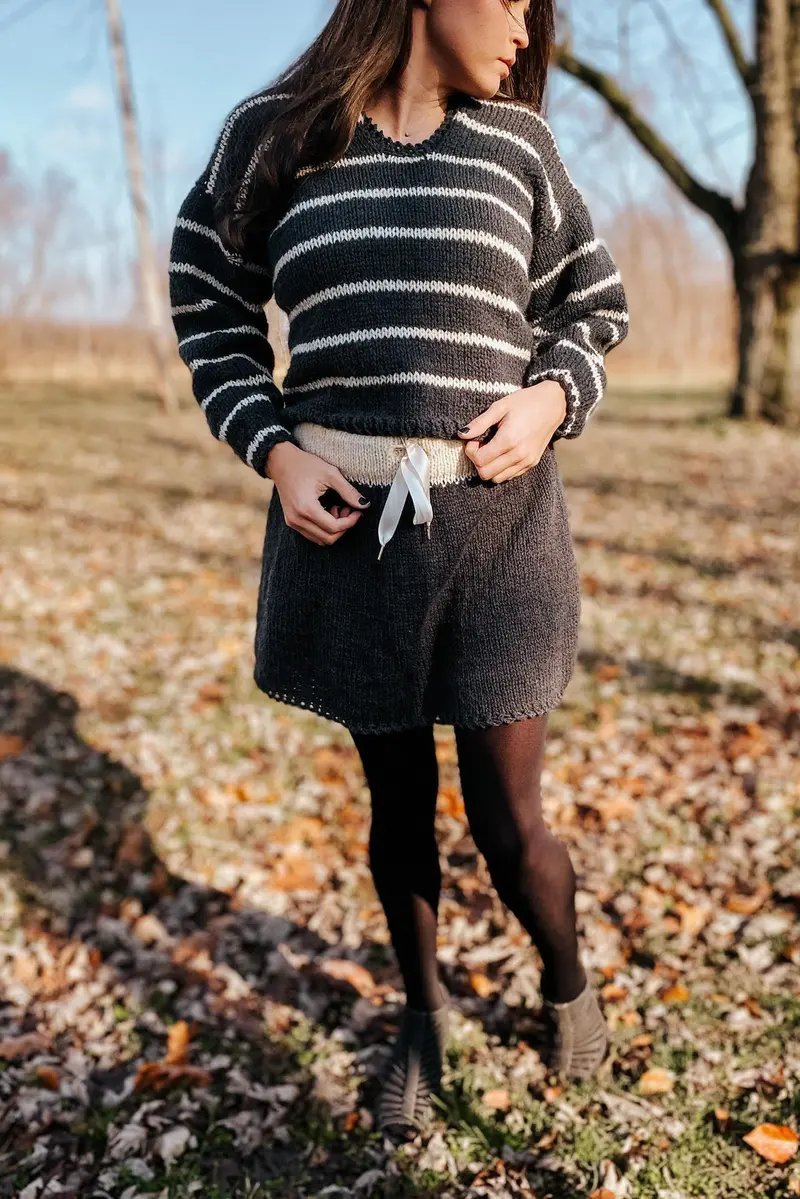 Knit Kit - Apricity Sweater & Mysig Skirt Set 1