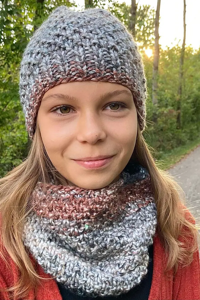 Knit Kit - Aria Hat And Cowl 1