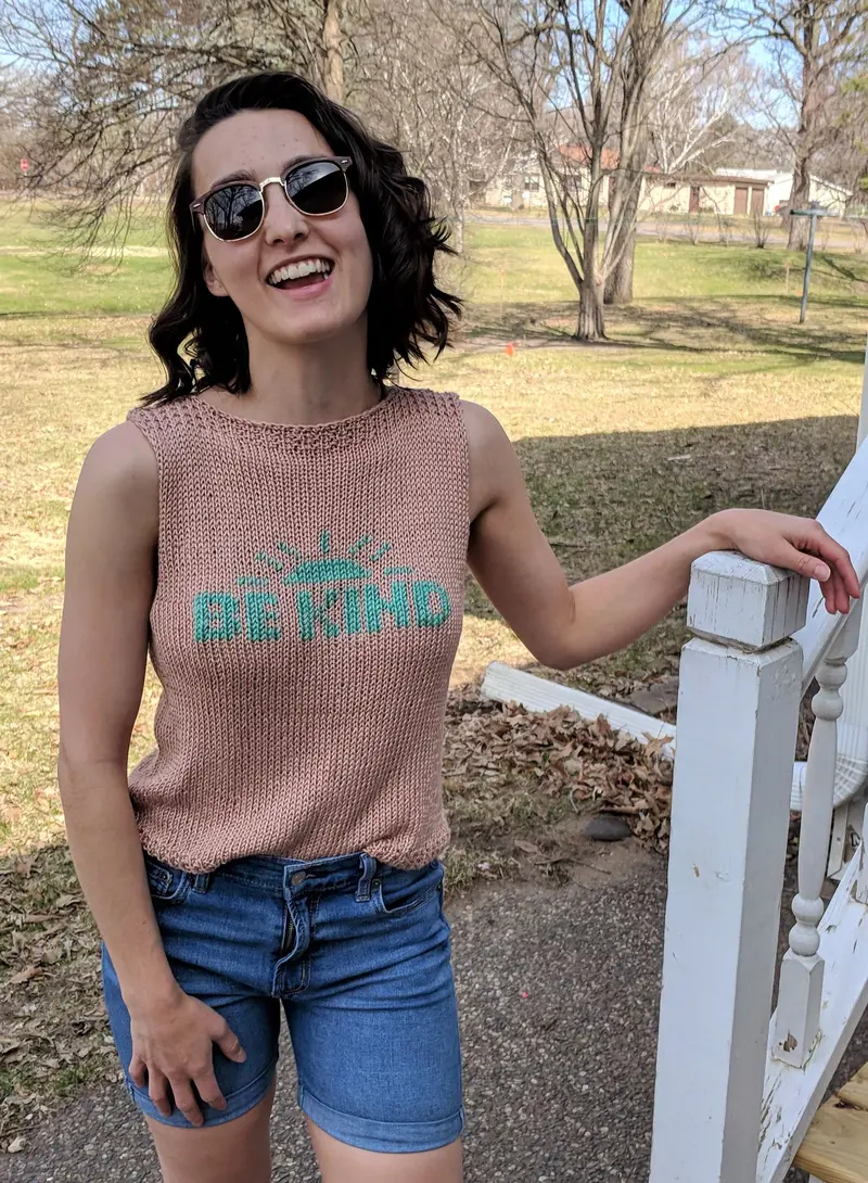 Knit Kit  - Be Kind Tank Top 1