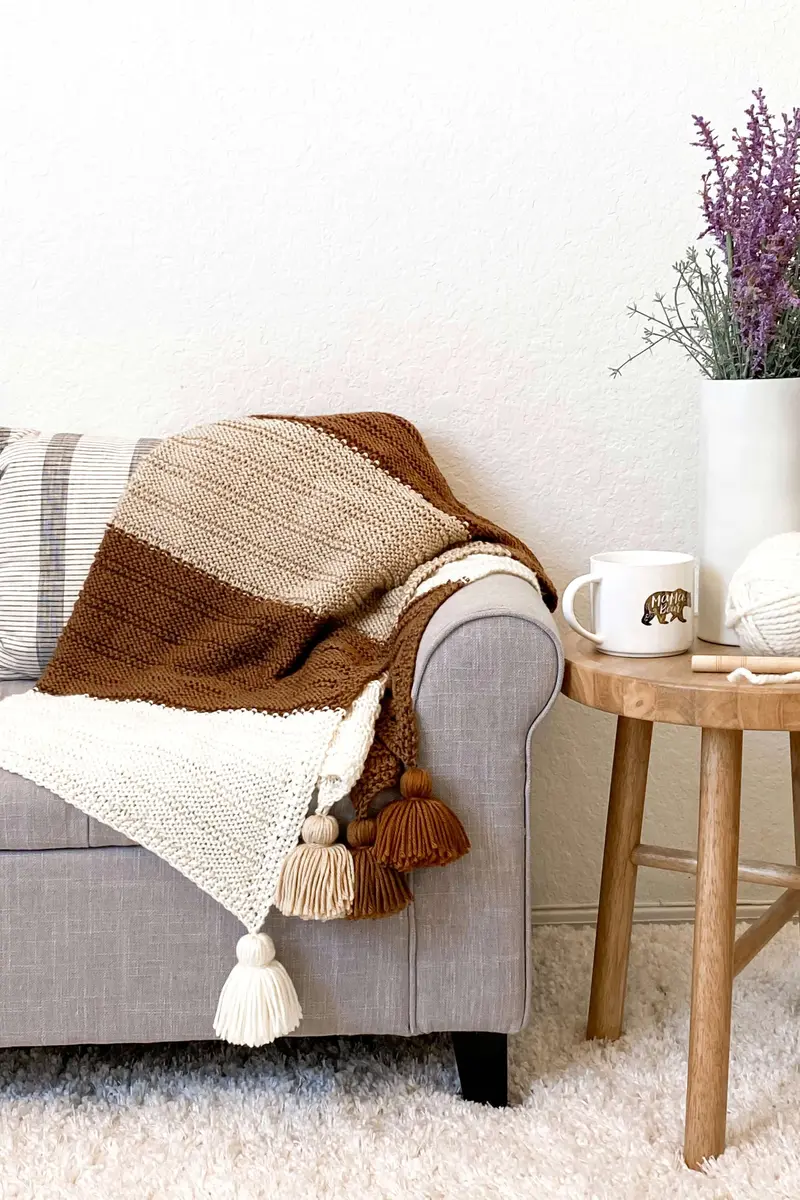 Knit Kit - Berkshire Throw 1