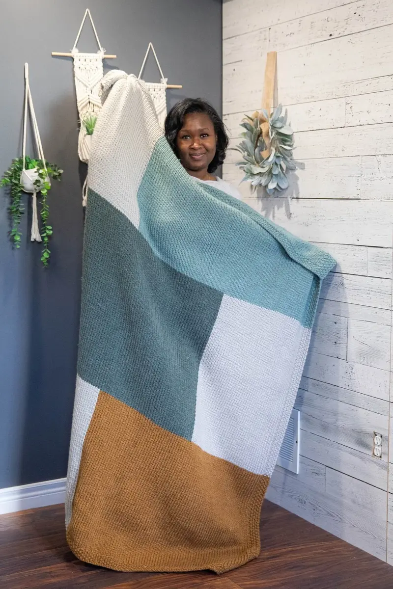 Knit Kit - Bloque Blanket 1