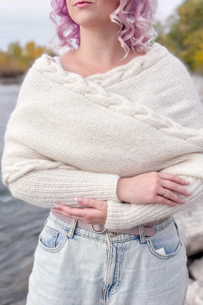 Knit Kit - Braided Sweater Scarf 1